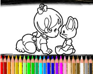 ovis - Baby girl coloring