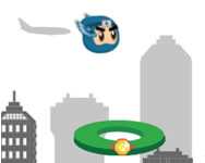 Flappy superhero dunk ovis HTML5 játék
